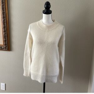 mohair sweater cream knit Bar 111